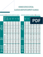 Horarios Aeropuerto Villanubla Valladolid