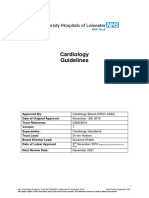 Cardiology Guidelines Autor University Hospitals of Leicester NHS