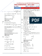 2807 Mathematics Paper With Solution Evening