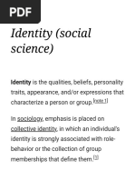 Identity (Social Science) - Wikipedia