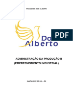 Apostila ADMINISTRAÇÃO DA PRODUÇÃO II (EMPREENDIMENTO INDUSTRIAL)