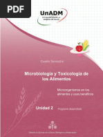 Microbiología y Toxicología de Los Alimentos: Unidad 2