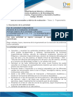 Guía de Actividades y Rúbrica de Evaluación Tarea 2 - Trigonometría