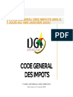 Code General Des Impots Au 1er Janvier 2023