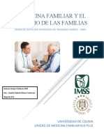 Reporte N°1 Estudio de Las Familias y Medicina Familiar Mip Genaro Anaya