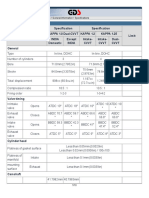 Specifications 2011-05-29: G 1.0 DOHC Engine Mechanical System General Information Specifications