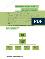 Unit II The Concept of Money Supply