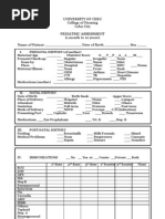 Pediatric Assessment (1 - 12)