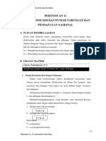 Pertemuan 12. Fungsi Konsumsi Dan Fungsi Tabungan Dan Pendapatan Nasional-2