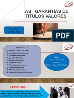 De Las Garantias de Los Titulos Valores