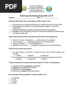 Second Periodical Test MTB III