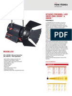 Ficha Tecnica - STUDIO FRESNEL LED 400W DMX 3200K° o 5600K°