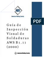 Aws b111 Inspeccion Visual de Soldaduras