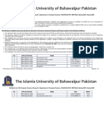 4th Merit List BS Computer Science Group A Department of Computer Science BAHAWALPUR BWP Merit Spring 2023 Spring 2023