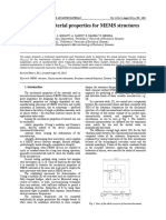 Modelare Proprietati de Material - Structuri MEMS