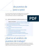 Analisis de Puestos de Trabajo Paso A Paso