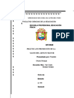 Informe de Practica en Promocion de La Salud