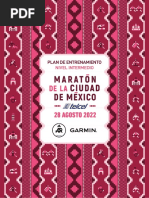 Entrenamiento Intermedio Maraton CDMX 2022