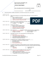 ESP 8 2nd Quarter Exam