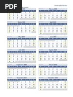 Calendario 2023 Una Pagina