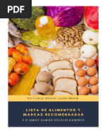 Alimentos y Marcas Recomendadas