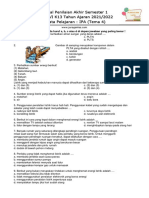 Soal IPA Kelas 6 Semester 1 (Tema 4) 2021