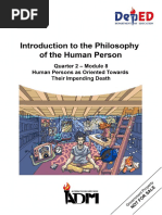 Introduction To Philosophy12 - q2 - m8 - Human Person Towards Their Impending Death