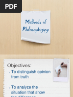 Methods of Philosophizing