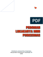 Pedoman Lokakarya Mini Puskesmas