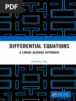 Differential Equations A Linear Algebra Approach (Anindya Dey)