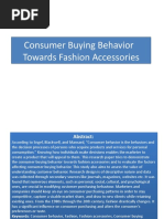 Consumer Buying Behavior Towards Fashion Accessories - PPTX (Conf.)