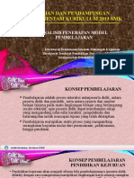 Analisis Penerapan Model Pembelajaran