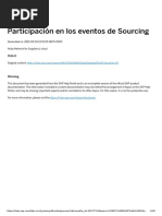 Participación en Eventos de Sourcing