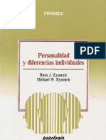 Personalidad y Diferencias Individuales - Eysenck y Eysenck