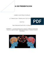 Reporte de Lectura - Bases Biologicas de La Conducta - Oscar Peralta Morales