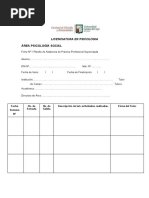 Planillas e Informe PPS A. Social Comunitaria