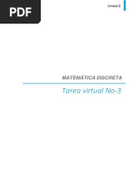 MATEMATICA DISCRETA Unidad 2 Tarea Virtual 3 Divisibilidad y Factorización de Números Enteros