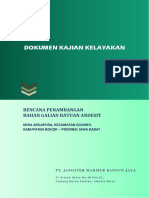 PT JANGSTER - Dokumen Kajian Kelayakan Batuan Andesit - FULL