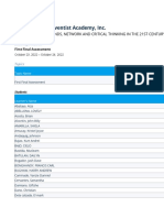 First Final Assessment (TRENDS)