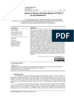 Parents' Perceptions of Distance Learning During COVID-19 in Rural Indonesia