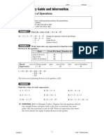 Lesson 1.4 Order of Operations