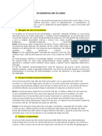 Ecosistemas Del Ecuador-Biología