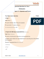 Important Questions For CBSE Class 7 Maths Chapter 13