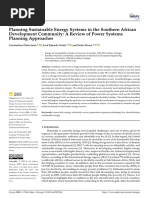 Planning Sustainable Energy Systems in The Southern African Development Community: A Review of Power Systems Planning Approaches