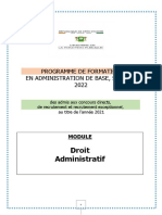 Support de Cours Droit Adm FP 22