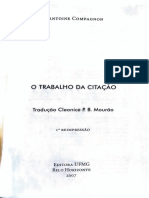 COMPAGNON - O Trabalho Da Citação