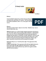 Team Handball Study Guide