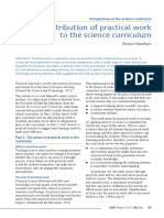 The Contribution of Practical Work To The Science Curriculum