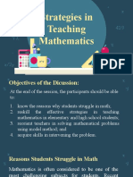 Strategies in Mathematics