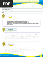 FS 2 Activity 3 Focusing On Creating My ClassroomRemote